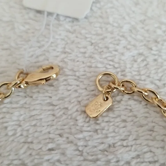 New Ralph Lauren Faux Pearl Chain Bracelet - Picture 4 of 6